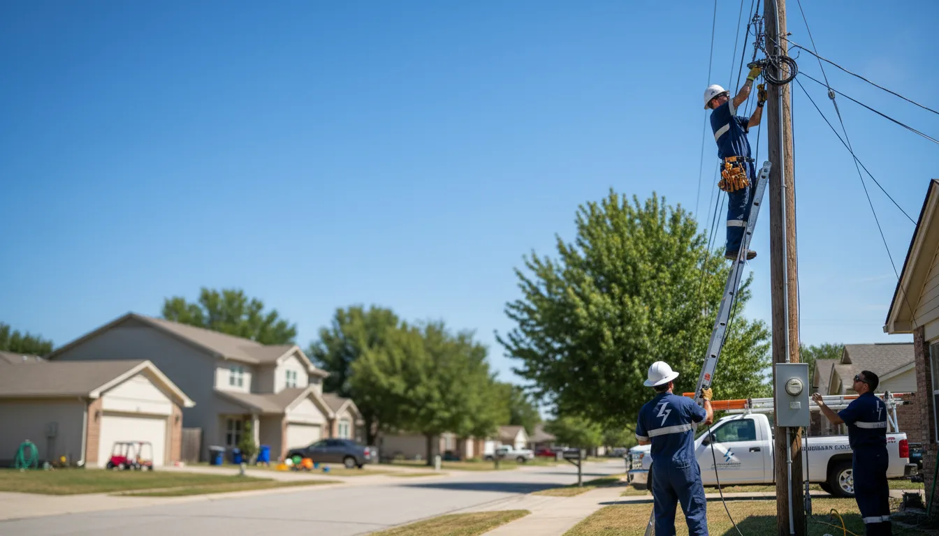 Residential electrician providing installation services in Mccallsburg, IA